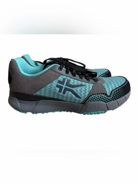 Kuru Quantum Walking Sneakers Womens 8 Blue Black Orthopedic Cushioned Shoe